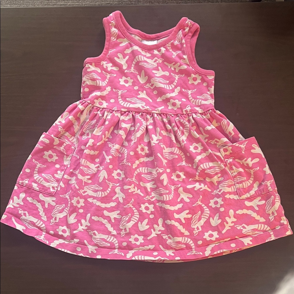 🧜‍♀️ Hanna Andersson Pink Mermaid Dress – Size 3T 🌸